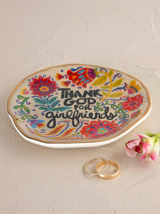 THANK GOD FOR Girlfriends Trinket Bowl