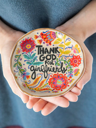 THANK GOD FOR Girlfriends Trinket Bowl