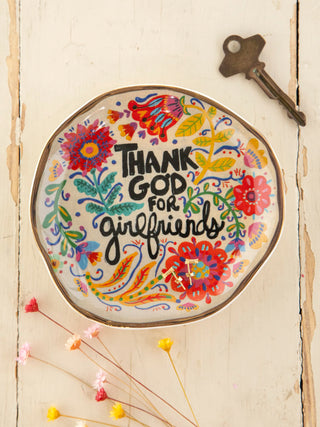 THANK GOD FOR Girlfriends Trinket Bowl