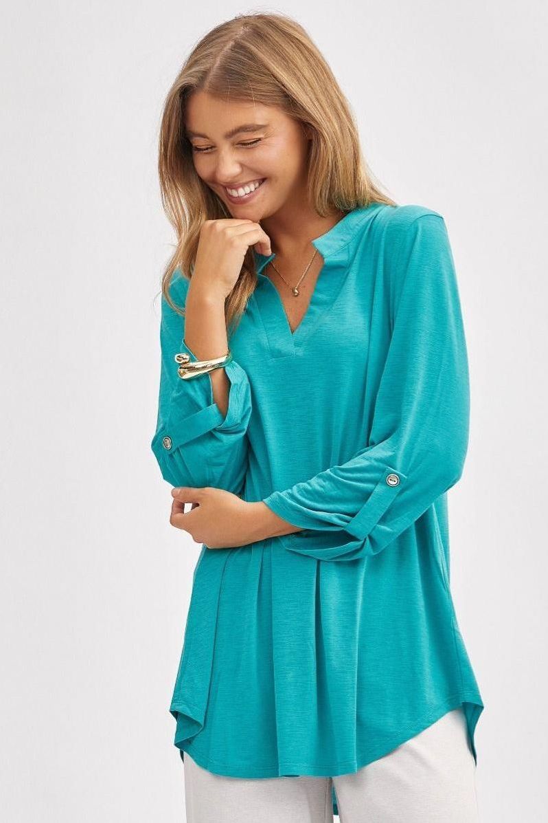 LIZZY TOP in EMERALD
