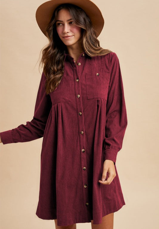 CORDUROY DRESS 4991