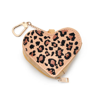 LEOPARD HEART BAG CHARM