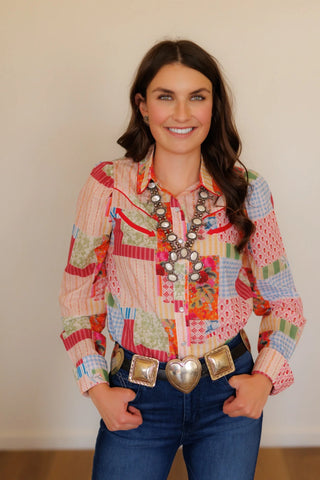 KARSYN PATCHWORK TOP 2708