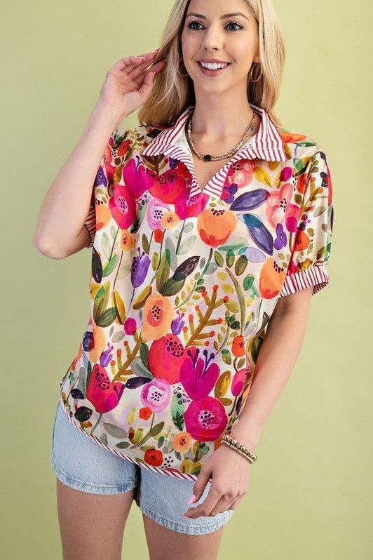 FLORAL TOP 1268
