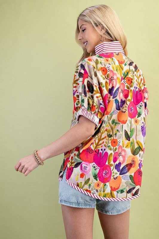 FLORAL TOP 1268