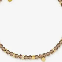 PURA VIDA BRACELET SMOKEY QUARTZ STRING