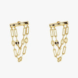 PURA VIDA EARRINGS, DRAPED BAR