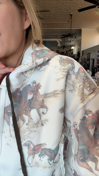 CORINNE HORSEY ZIP UP 80014