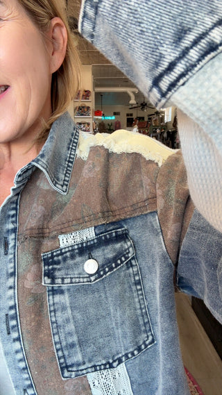 BRAELYNN DENIM SHACKET 51187