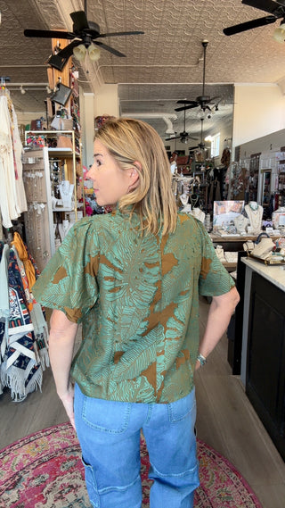 ELLE GREEN TOP 37219