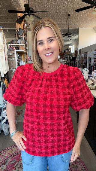 NINA RED TOP 37301