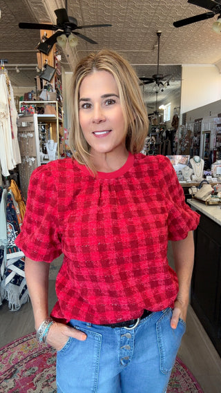 NINA RED TOP 37301