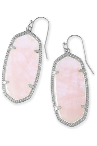 KENDRA SCOTT ELLE DROP EARRINGS in RHODIUM
