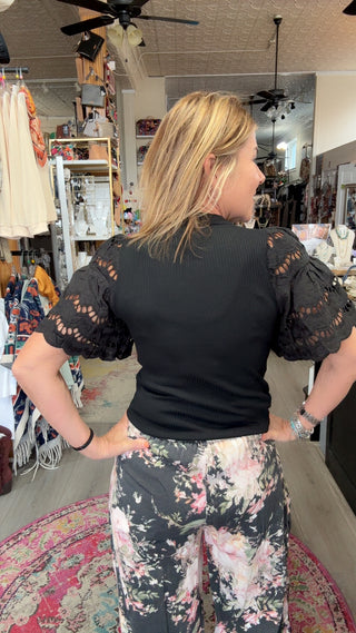 BIANCA LACE SLEEVE TOP 2004
