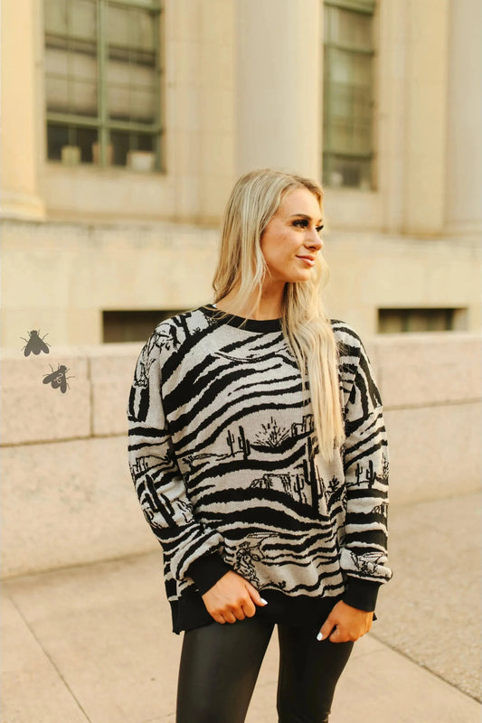 X Wild West Zoo Sweater