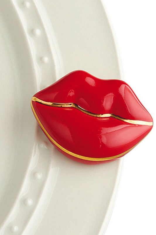 NORA FLEMING SMOOCHES LIPS MINI A249