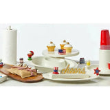 NORA FLEMING UTILITY CROC STRIPES, RED CUP HOLDER H9