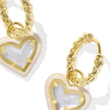 KENDRA SCOTT ARI ENAMEL HEART EARRINGS / NECKLACE