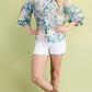 FLORAL TOP in IVORY 1708