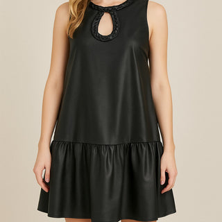 SALE * FAUXY DRESS 30397 BLACK