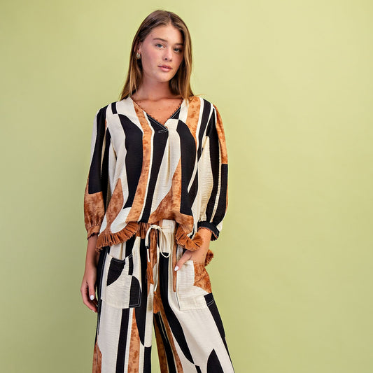 ABSTRACT TOP in TAUPE 1503