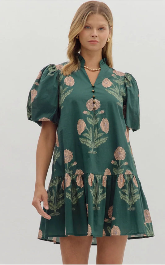 GREEN DRESS 29036