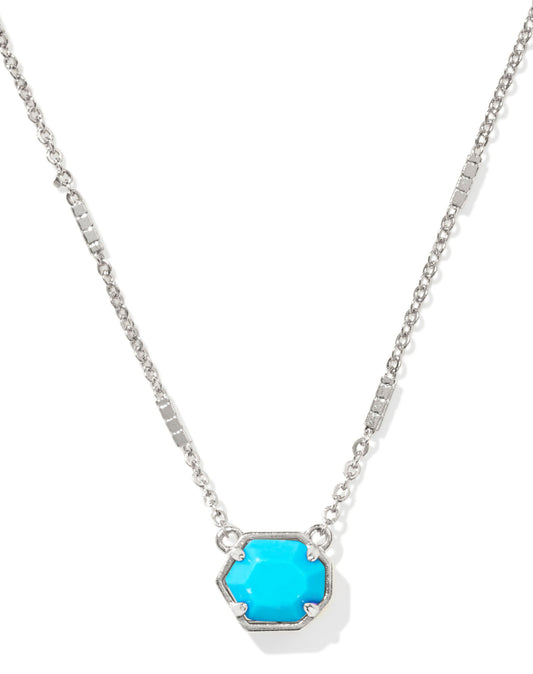 KENDRA SCOTT MABEL RHOD VEINED TURQ NECKLACE