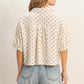 POLKA DOT TOP 417 in OATMEAL
