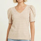 KNIT TOP 20679 in BEIGE
