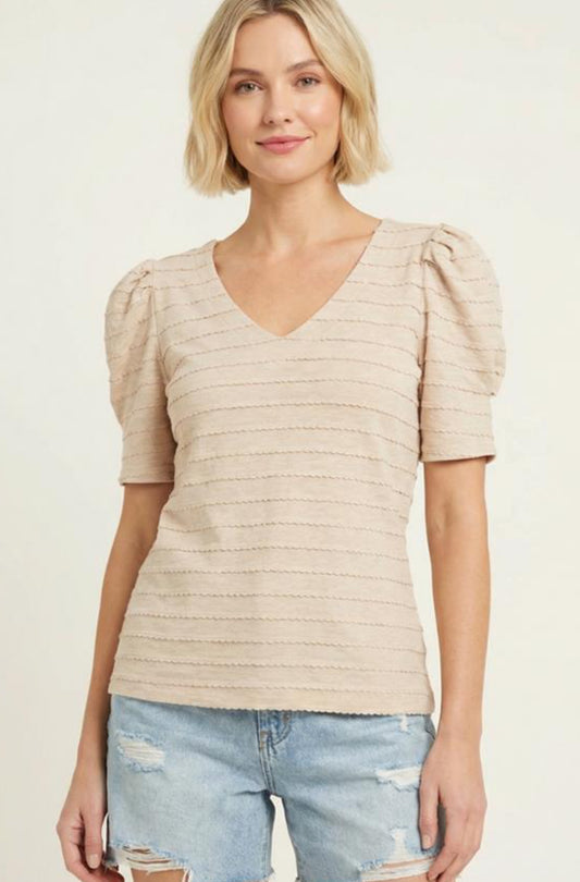 KNIT TOP 20679 in BEIGE