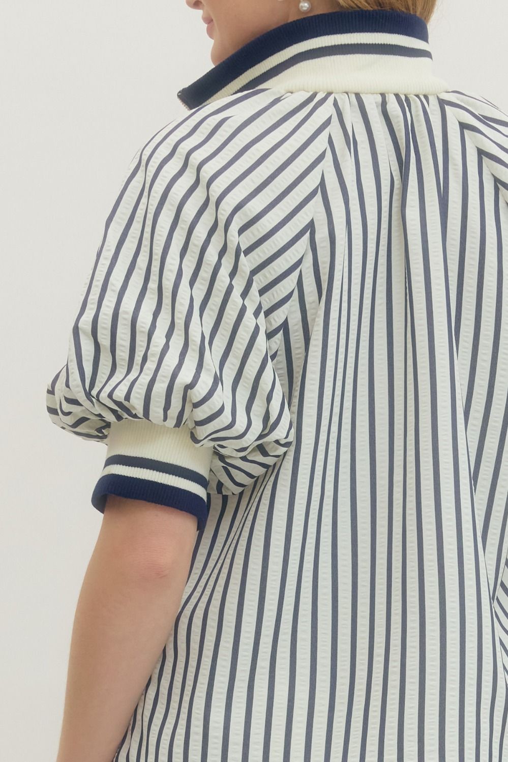 NAVY STRIPED TOP 29705