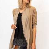 MADE IN ITALY SILK LONG RUFFLE JACKET 2711