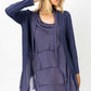 MADE IN ITALY SILK LONG RUFFLE JACKET 2711