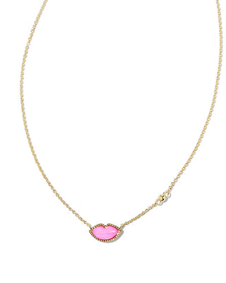 SALE * KENDRA SCOTT RHODIUM HOT PINK LIPS