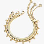 Gold 3 piece bracelet set