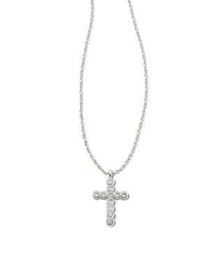 KENDRA SCOTT CROSS CZ PENDANT NECKLACE ~ 2 COLORS