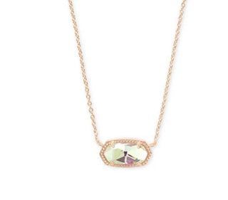 Necklace with a pendant featuring a small figurine on a white background