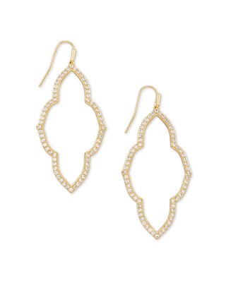 KENDRA SCOTT ABBIE OPEN FRAME EARRINGS ~ 2 COLORS, 2 SIZES