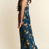 TIANA TEAL JUMPSUIT 30847