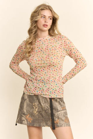 POLLY POLKA DOT TOP 30007