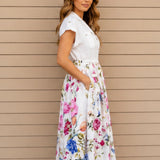 FERN DRESS in WHITE