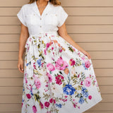 FERN DRESS in WHITE