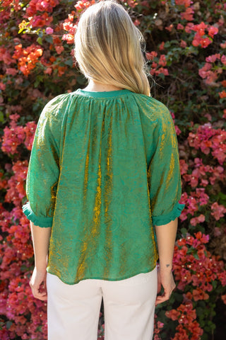 AIMEE GREEN TOP 36810