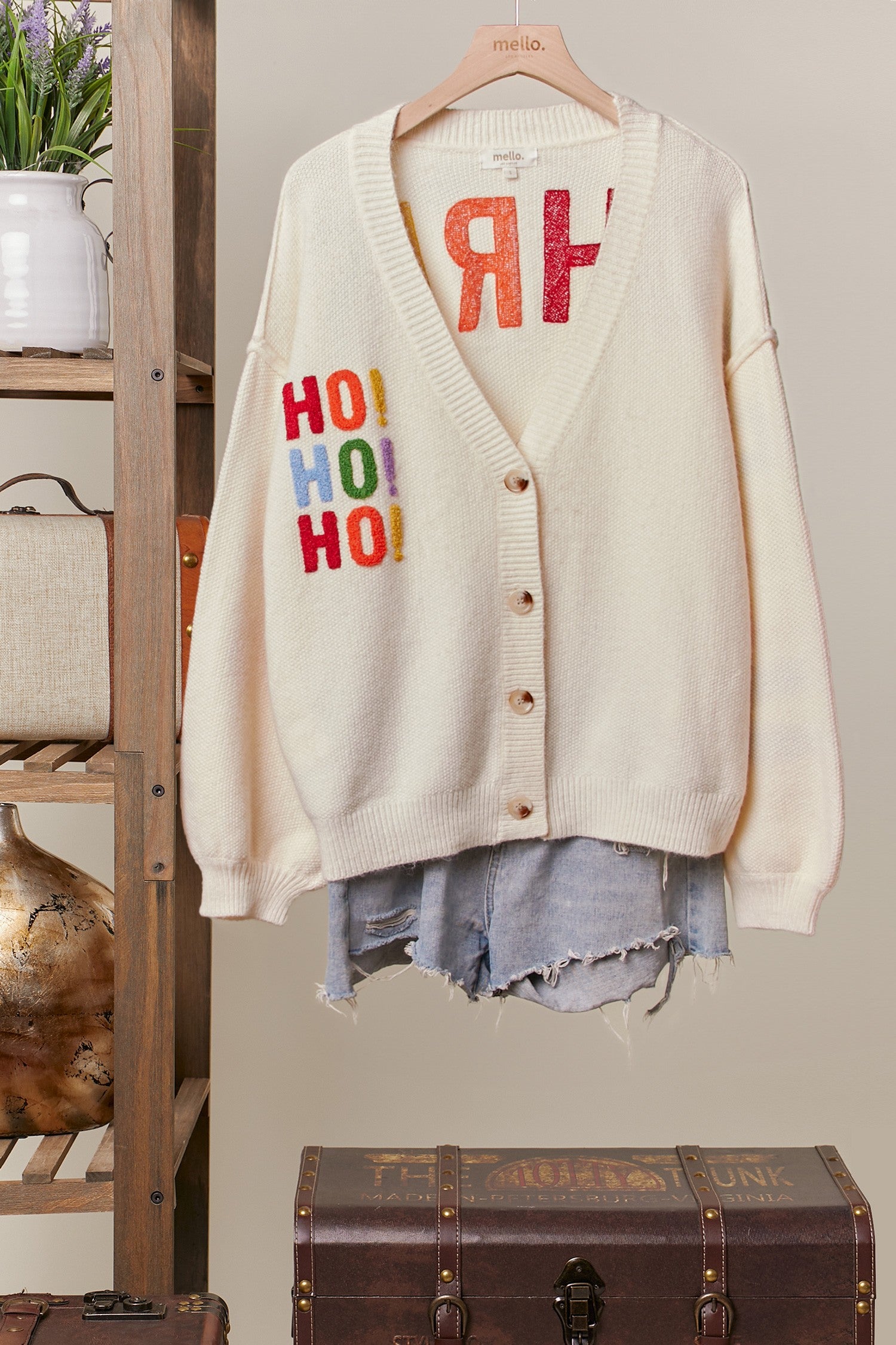Merry Christmas Graphic Sweater, Cream