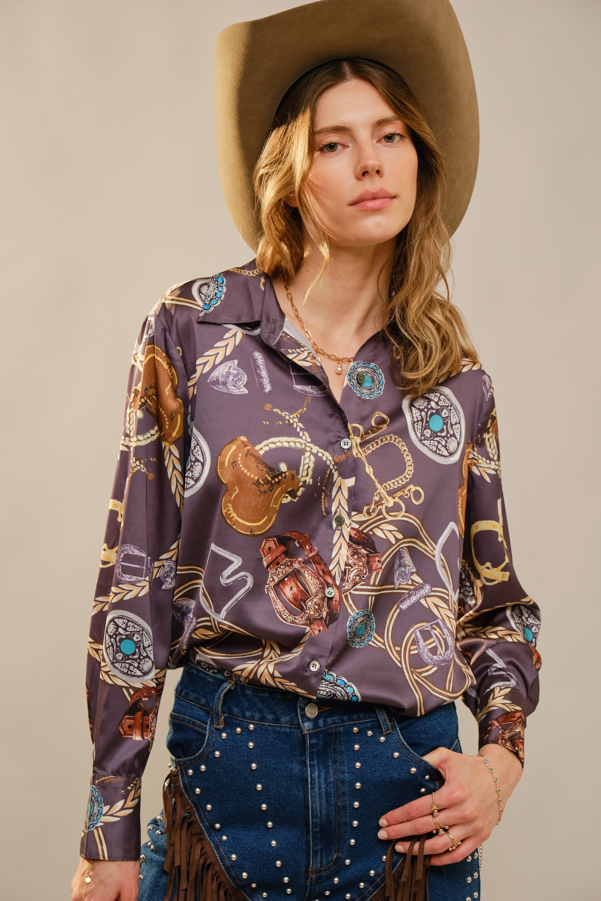 CALLI SATIN TOP 37818
