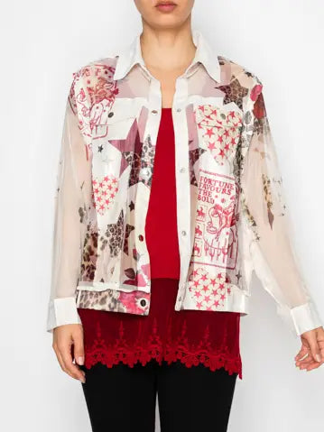 TREENA JACKET 4820 STAR ROSE