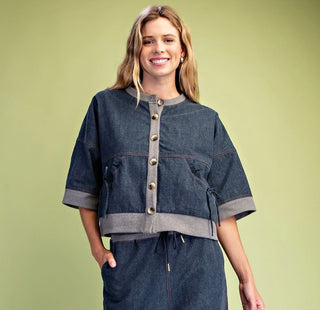 DANYELL DENIM TOP 2333