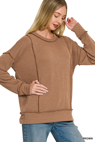DELINDA RIBBED TOP 8562