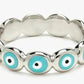 PURA VIDA RING BLUE EYEBALL X
