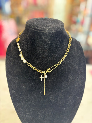 BRACHA 343 LUSTRE CHARM NECKLACE
